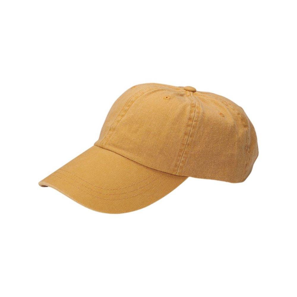 NWOT - 7601-Washed Pigment Dyed Cotton Twill Cap - Mango